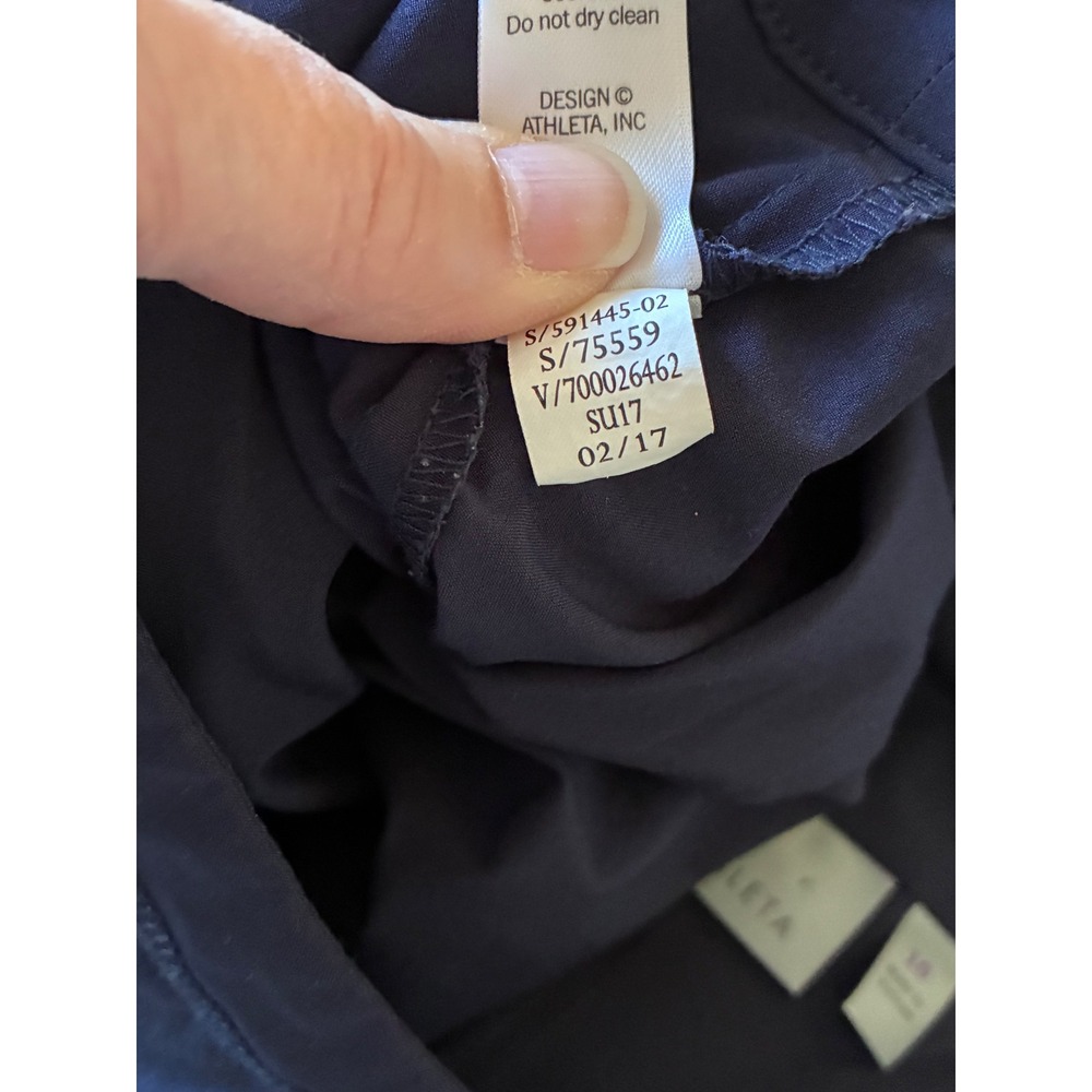 Althleta Navy Side Zip Skort Size 10 (C14) - Picture 7 of 14